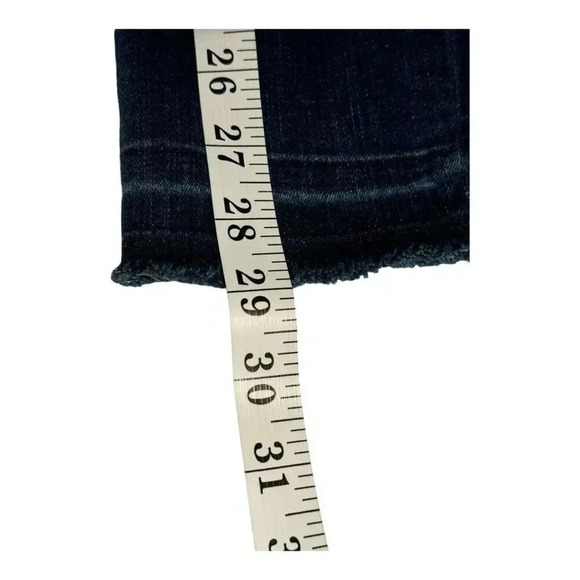 Warp + Weft Women's San Francisco Skinny Jeans Size 27x28 Blue Dark Wash High-Qu - Picture 7 of 7